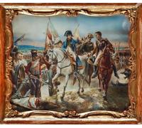 WYKUJMYTO Famoso Quadri Moderni Artistico Poster Napoleone Nella Battaglia Di Friedland Di Claude Vernet Per la Decorazione Domestica 60x90cm