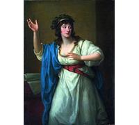WYKUJMYTO Famoso Quadri Moderni Artistico Poster Ritratto della virtuosa estemporanea Teresa Bandettini Landucci di Lucca di Angelica Kauffmann Per la Decorazione Domestica 60x90cm