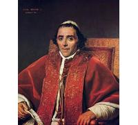 WYKUJMYTO Famoso Quadri Moderni Artistico Poster Ritratto di Pio Vii - Jacques Louis David Per la Decorazione Domestica 60x90cm