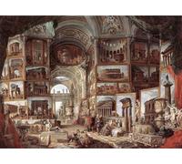 WYKUJMYTO Famoso Quadri Moderni Artistico Poster Roma Antica di Paolo Pannini Per la Decorazione Domestica 60x90cm