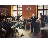 WYKUJMYTO Famoso Quadri Moderni Artistico Poster una lezione clinica con il dottor Charcot alla Salpetriere di Pierre André Brouillet Per la Decorazione Domestica 60x90cm