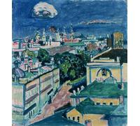 WYKUJMYTO Famoso Quadri Moderni Artistico Poster Veduta di Mosca di Vasilij Kandinskij Per la Decorazione Domestica 60x90cm