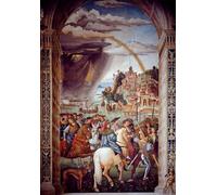 WYKUJMYTO Famoso Quadri Moderni Artistico Poster Vita di Papa Pio II di Bernardino Di Betto Pinturicchio Per la Decorazione Domestica 60x90cm