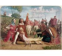 WYKUJMYTO Quadri Moderni Rienzi giura di ottenere riparazione per la morte del suo giovane fratello vittima di una scaramuccia di William Holman Hunt Per la Decorazione Domestica 60x90cm