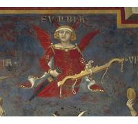 WYKUJMYTO Riproduzione Dipinto Tela da Arte Stampe Arte Quadro Allegoria del Cattivo Governo di Ambrogio Lorenzetti Per la Decorazione Murale 60x90cm