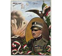 WYKUJMYTO Riproduzione Dipinto Tela da Arte Stampe Arte Quadro Allegoria del Maggiore Francesco Baracca Eroi Aeronautica Militare di Tancredi Scarpelli Per la Decorazione Murale 60x90cm