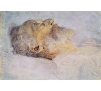 WYKUJMYTO Riproduzione Dipinto Tela da Arte Stampe Arte Quadro Alter Mann Auf Dem Totenbett di Gustav Klimt Per la Decorazione Murale 60x90cm