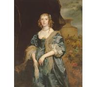 WYKUJMYTO Riproduzione Dipinto Tela da Arte Stampe Arte Quadro Anne Carr Contessa di Bedford di Anthony Van Dyck Per la Decorazione Murale 60x90cm