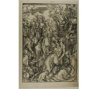 WYKUJMYTO Riproduzione Dipinto Tela da Arte Stampe Arte Quadro Deposizione di Cristo dallaPassione di Albrecht Dürer Per la Decorazione Murale 60x90cm