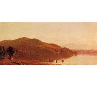 WYKUJMYTO Riproduzione Dipinto Tela da Arte Stampe Arte Quadro i Catskills di Hudson Ny Robinson Per la Decorazione Murale 60x90cm