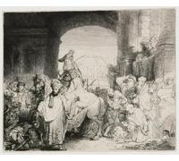 WYKUJMYTO Riproduzione Dipinto Tela da Arte Stampe Arte Quadro il Mardocheo di Rembrandt Van Rijn Per la Decorazione Murale 60x90cm