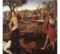 WYKUJMYTO Riproduzione Dipinto Tela da Arte Stampe Arte Quadro il Martirio di San Hans Memling Per la Decorazione Murale 60x90cm