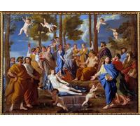 WYKUJMYTO Riproduzione Dipinto Tela da Arte Stampe Arte Quadro il Parnaso di Nicolas Per la Decorazione Murale 60x90cm