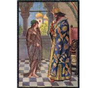 WYKUJMYTO Riproduzione Dipinto Tela da Arte Stampe Arte Quadro Illustrazione di copertina da storie per bambini da leggende rumene di Charles Edmund Brock Per la Decorazione Murale 60x90cm