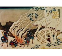 WYKUJMYTO Riproduzione Dipinto Tela da Arte Stampe Arte Quadro La poesia di Minamoto No Muneyuki Ason di Katsushika Hokusai Per la Decorazione Murale 60x90cm