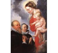 WYKUJMYTO Riproduzione Dipinto Tela da Arte Stampe Arte Quadro Lady col Bambino di Peter Paul Rubens Per la Decorazione Murale 60x90cm