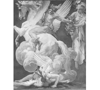 WYKUJMYTO Riproduzione Dipinto Tela da Arte Stampe Arte Quadro Perseo su Pegasus che uccide John Sargent Per la Decorazione Murale 60x90cm