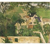 WYKUJMYTO Riproduzione Dipinto Tela da Arte Stampe Arte Quadro QuartiereAuvers sur Oise di Paul Cézanne Per la Decorazione Murale 60x90cm