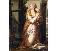 WYKUJMYTO Riproduzione Dipinto Tela da Arte Stampe Arte Quadro Santa Caterina del Veronese Per la Decorazione Murale 60x90cm
