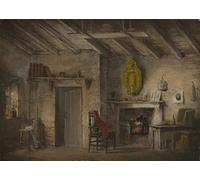 WYKUJMYTO Riproduzione Dipinto Tela da Arte Stampe Arte Quadro Scenografia per Heart of Midlothian di Alexander Nasmyth Per la Decorazione Murale 60x90cm