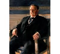 WYKUJMYTO Riproduzione Dipinto Tela da Arte Stampe Arte Quadro William Howard Taft di Anders Leonard Zorn Per la Decorazione Murale 60x90cm