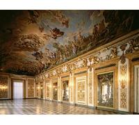 WYKUJMYTO Stampe Artistiche su Tela Olio Dipinto su Tela Veduta della Loggia con affresco sul soffitto raffigurante l'Apoteosi di celebre artista Per la Decorazione della Camera da Letto 60x90cm