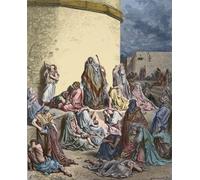 WYKUJMYTO Stampe Immagine Stampe Pittura il popolo d'Israele piange su Gerusalemme Antico Testamento Lamentazioni di Geremia di Gustave Dore Per la Decorazione dell'ufficio 60x90cm