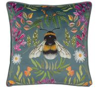 Wylder Nature House of Bloom Zinnia Bee Quadrato Federa (RV3399)