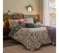 Wylder Nature Set copripiumino Beatrice - Stampa reversibile floreale vintage con dettaglio pettirosso (multicolore - matrimoniale)