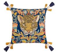 Wylder Tropics Regal Leopard - Cuscino imbottito in velluto ricamato