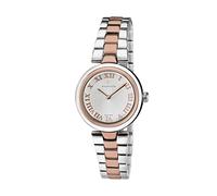 WYLER VETTA WV0029 28 mm QUARZO QUADRANTE ARGENTE' CASSA E BRACCIALE BICOLORE