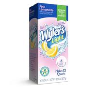 Wyler's Light Brocca per acqua, mix di bevande, limonata rosa, 6 pacchetti