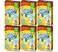 Wyler's Light Singles To Go - Mezzo tè/mezza limonata miscela di bevande d'acqua - 8 bastoncini per scatola, 6 scatole (48 bastoncini in totale)