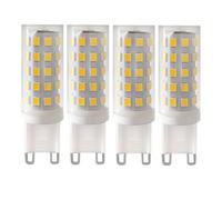WYLIELAMSH AC 220V G9 LED Lamp Ceramic SMD2835 LED Bulb Warm White/Cold White Spotlight Replace Halogen Light 5Pcs(6W/Natural White)