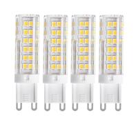 WYLIELAMSH AC 220V G9 LED Lamp Ceramic SMD2835 LED Bulb Warm White/Cold White Spotlight Replace Halogen Light 5Pcs(7W/Natural White)