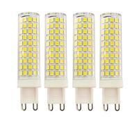 WYLIELAMSH AC 220V G9 LED Lamp Ceramic SMD2835 LED Bulb Warm White/Cold White Spotlight Replace Halogen Light 5Pcs(12W/Natural White)