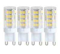 WYLIELAMSH AC 220V G9 LED Lamp Ceramic SMD2835 LED Bulb Warm White/Cold White Spotlight Replace Halogen Light 5Pcs(5W/Natural White)