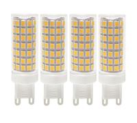 WYLIELAMSH AC 220V G9 LED Lamp Ceramic SMD2835 LED Bulb Warm White/Cold White Spotlight Replace Halogen Light 5Pcs(9W/Natural White)