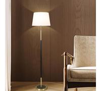 Wylolik Lampada da Terra con Paralume in Tessuto Lampada da Terra Minimalista Bianca/Rossa Lampada Moderna Verticale con Palo Dritto Lampada da Terra con Luce Soffusa Lampade Alte per la Cura degli Oc