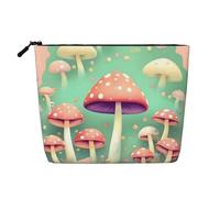 WYLXIN Borsa per il trucco in canapa finta con funghi sogni. Ecologica e durevole, design semplice, facile da riporre i tuoi oggetti essenziali di bellezza.