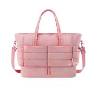 WYLZLKX Borsa da palestra trapuntata, borsa da viaggio di grande capacità, per weekend, colore: fucsia, 48,01 x 21,59 x 39,37 cm