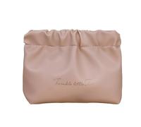 WYLZLKX Borsa per il trucco PU Storage Cosmetico Essenziale Grande Capacità con Pieghettato Molla di Metallo Clousure e Viaggi, Rosa, 12.5x9.5x5cm /4.92x3.74x1.96in