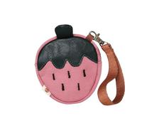 WYLZLKX Borsa portamonete a forma di fragola, piccola borsa portaoggetti per ragazze, 11 x 12 cm