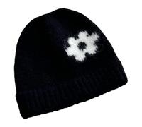 WYLZLKX Cappellini invernali antivento in maglia con motivi floreali foderati termicamente in poliestere protezione per le orecchie per gli appassionati di attività all'aperto leggeri e caldi berretti