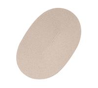 WYLZLKX Cappello da donna in paglia intrecciata traspirante vittoriano cappello di paglia fatto a mano base spiaggia vacanza cappello da sole colore vero