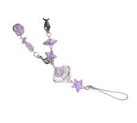 WYLZLKX Charm a tema marino con perline a forma di telefono, con ciondolo a forma di conchiglia, elegante cordino per un tocco personalizzato, Approx.16cm/6.3inches, Acrilico