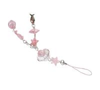 WYLZLKX Charm a tema marino con perline a forma di telefono, con ciondolo a forma di conchiglia, elegante cordino per un tocco personalizzato, Approx.16cm/6.3inches, Acrilico