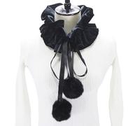 WYLZLKX Collare vintage vittoriano con volant collare a strati collo pagliaccio cravatta accessori cosplay per donne