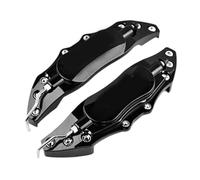 WYLZLKX Coppia di coperture per pinze freno in alluminio, finitura argentata, adatte alla maggior parte dei cerchioni di fabbrica da 40,6 a 43,2 cm, per auto, camion, SUV, pinza freno