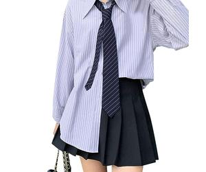 WYLZLKX Cravatta Vintage a Righe per Donne e Uomini - Accessorio Casual Versatile Giapponese per Camicie - Cotone Blu Navy con Strisce Bianche, Legata a Mano
